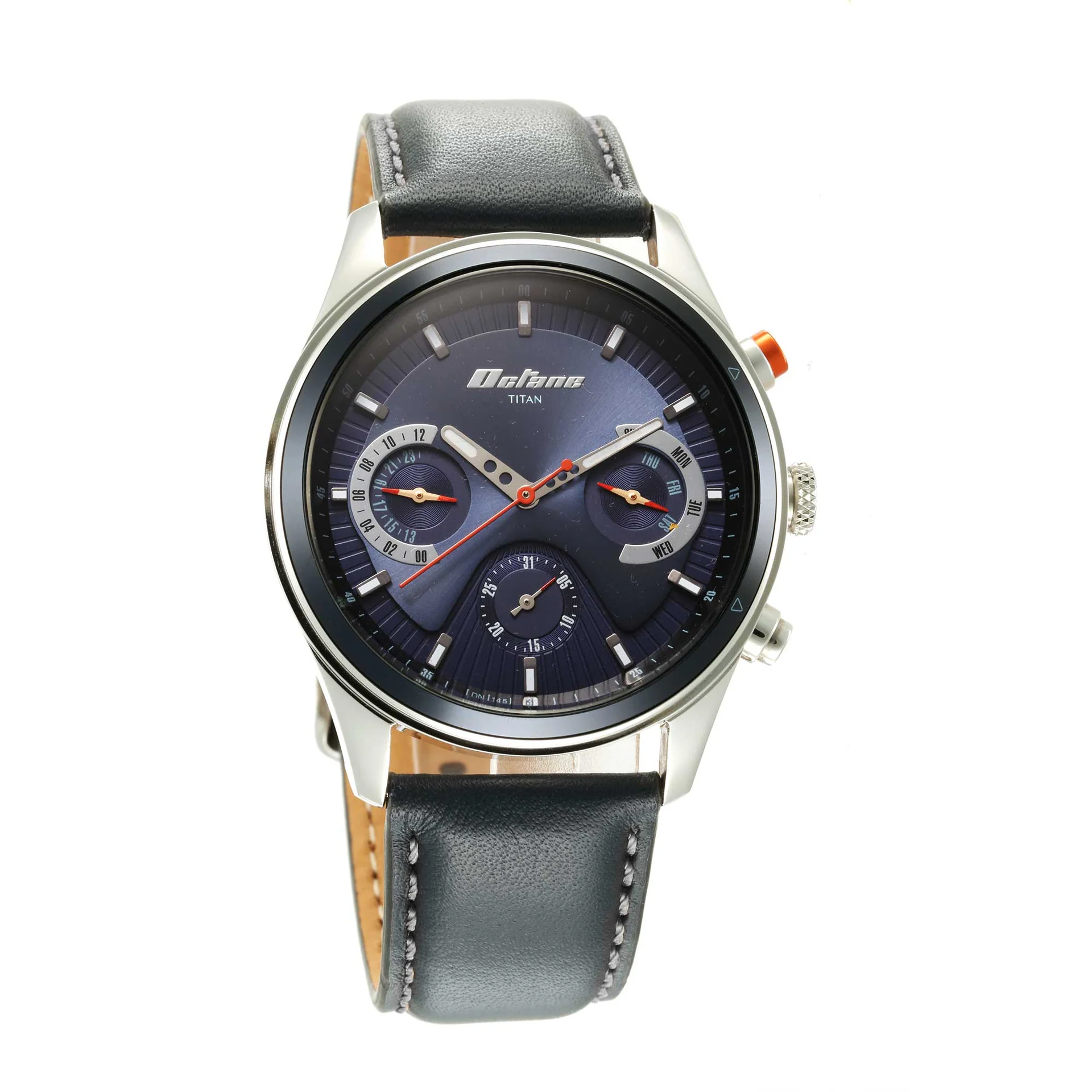 Octane Blue Dial Titan Chronograph Watches For Men Titan Octane